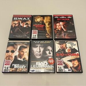 Action Suspense Movie DVD Bundle